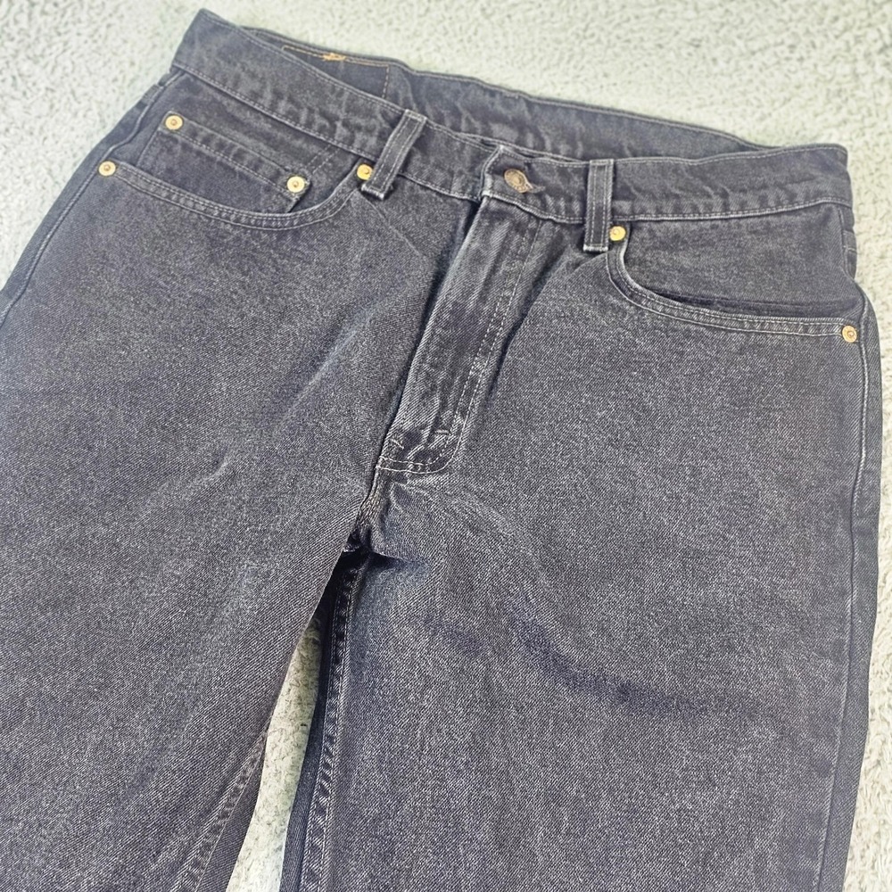 Vintage Levis 550 Jeans Mens 34x30 Black Relaxed Fit Tapered Denim USA 90s